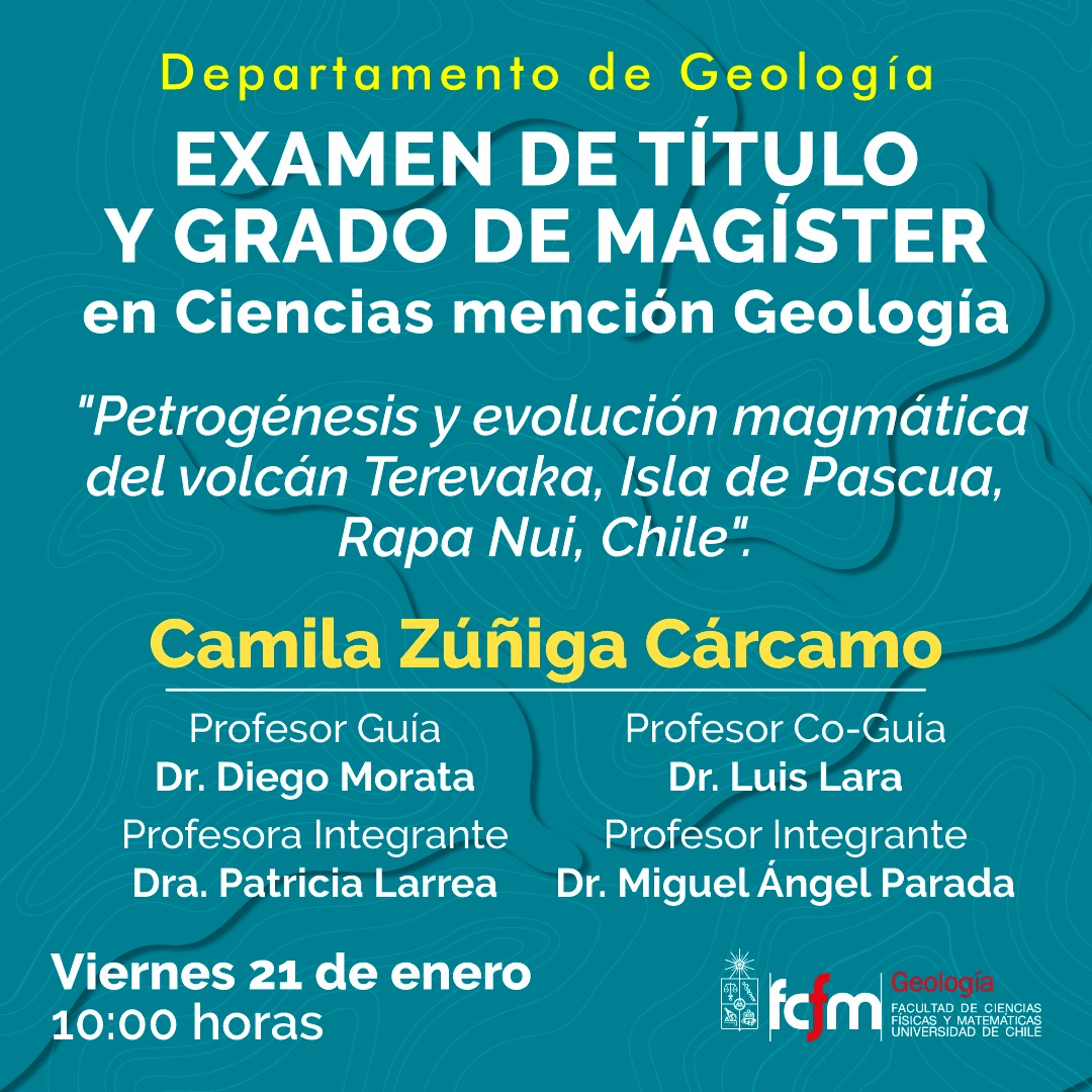 Geóloga Camila Zúñiga